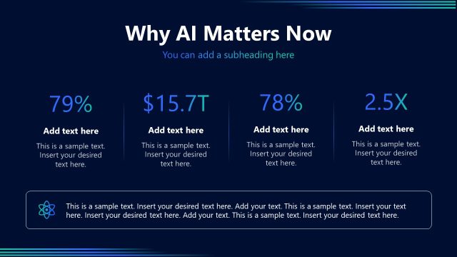 Four Sections Data Slide – AI Training Layout