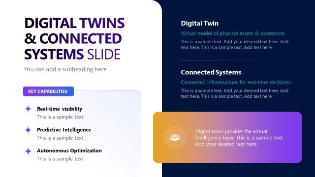 Digital Twins & Connected Systems – Physical AI PPT Template