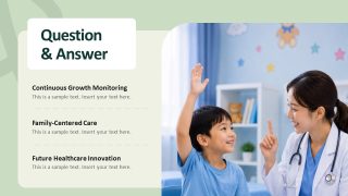 Pediatrics PowerPoint Layout for Q&A