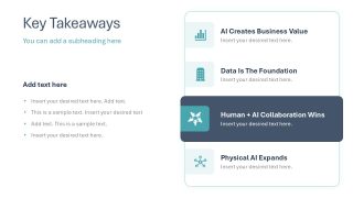 Key Takeaways Checklist - Data Lineage Slide Layout