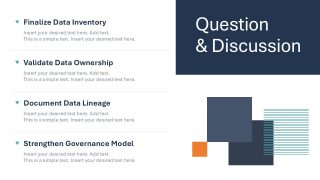 Discussion & Q&A Slide - Data Lineage PPT Presentation