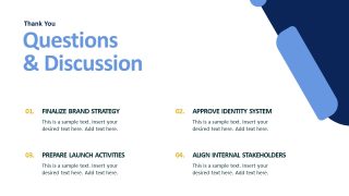Closing Q&A Slide for Rebranding Strategy Template 