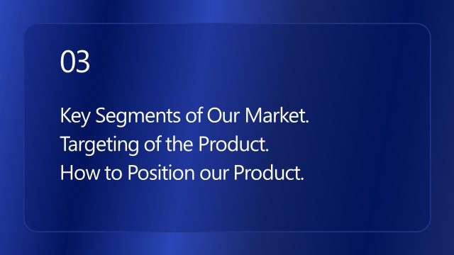 Key Market Segments Marketing Plan Presentation Slide