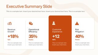 PPT Executive Summary Slide Template