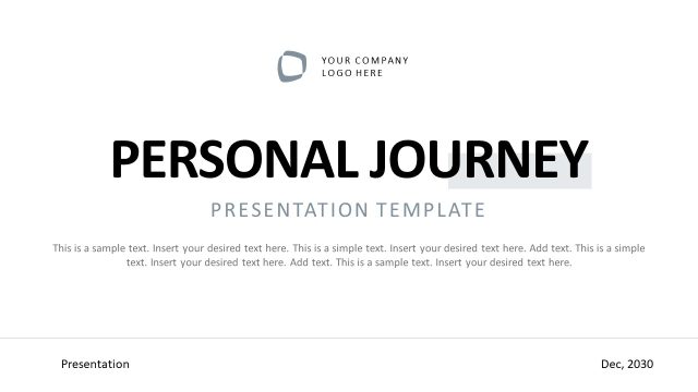 Personal Journey Presentation Template