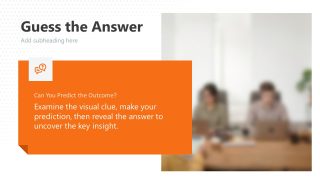 Infotainment Slide Layout for Guess the Answer 