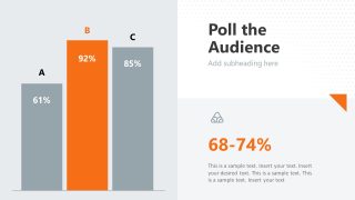 Infotainment PPT Template Slide for Poll Results 
