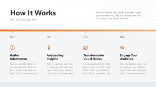 Working Methodology Slide with Four Steps 