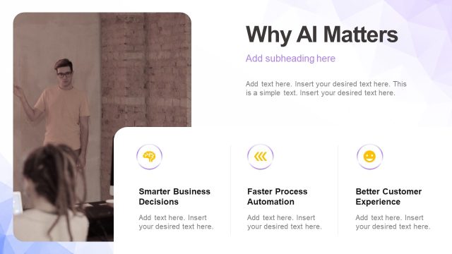 Why AI Matters Slide – AI-Powered Growth PPT Template