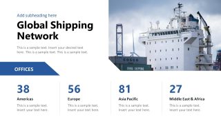 Editable Global Shipping PPT Template 