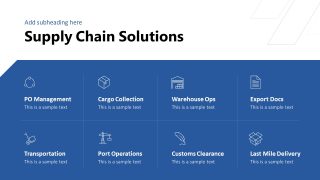 Global Shipping Template PPT Design 