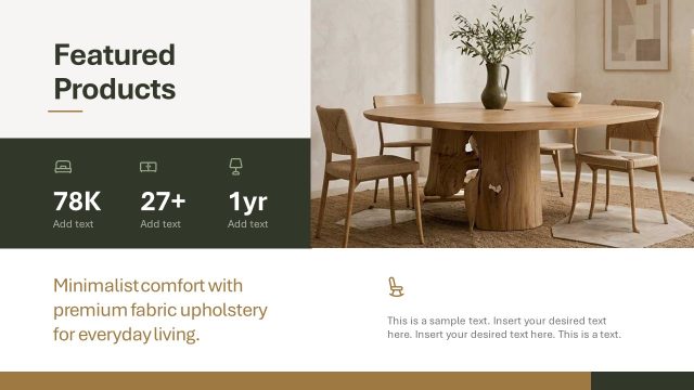 Featured Product Presentation Slide