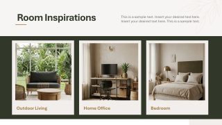 Editable Room Inspirations Presentation Slide Template