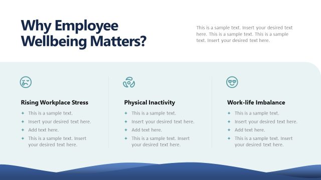 Why Employee Wellbeing Matters Info Slide – Corporate Wellness Slide Template
