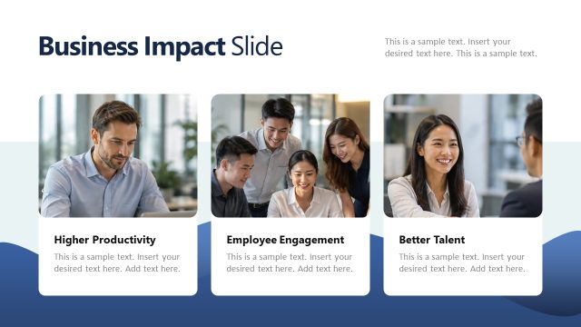 Business Impact Overview Slide – Corporate Wellness Template