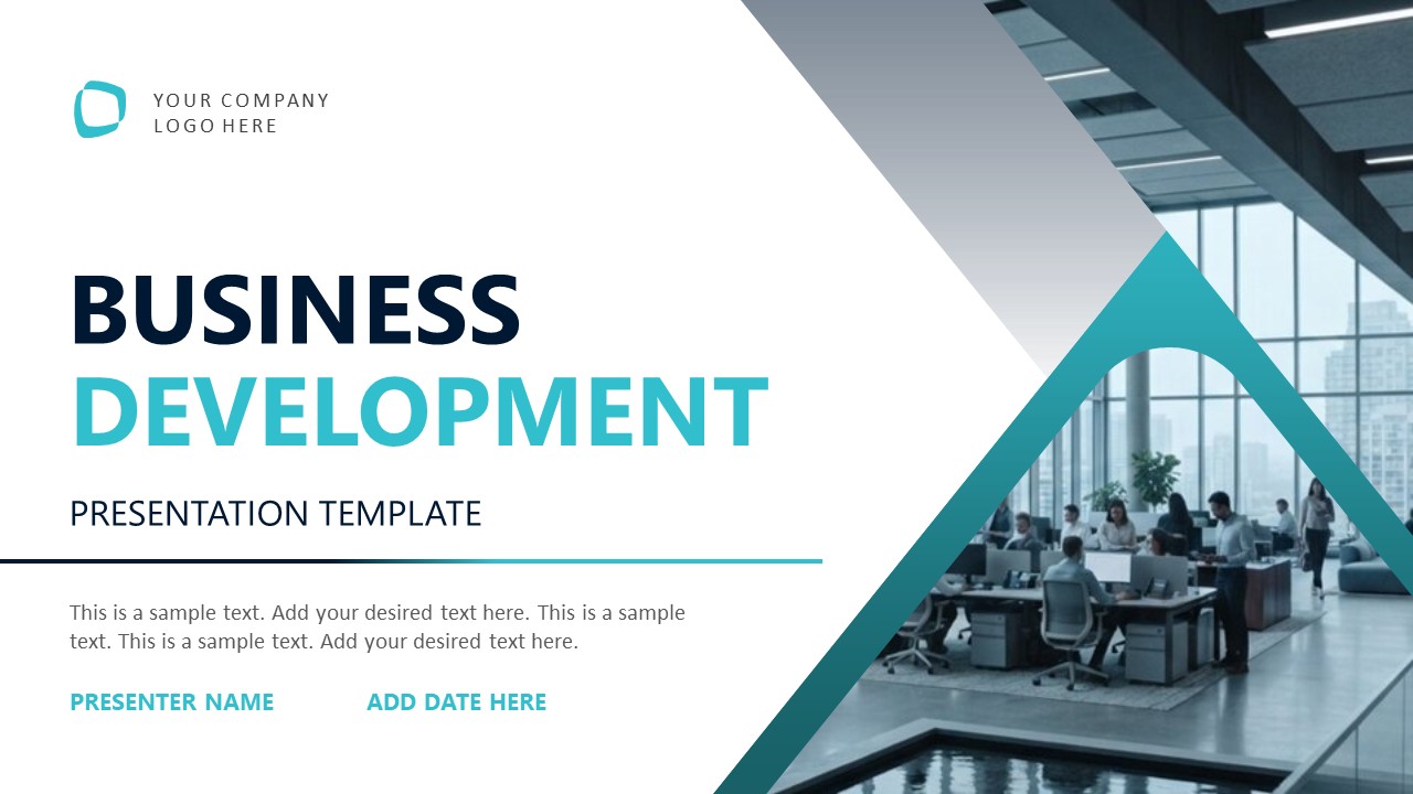 Cover Slide for Business Development Template