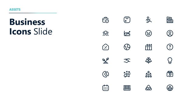 Business Icons Presentation Slide – Business Development PPT Template