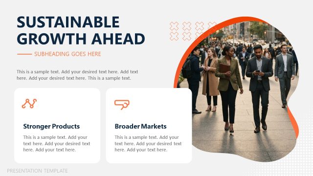 Sustainable Growth Ahead Overview Slide – Organic Business Template