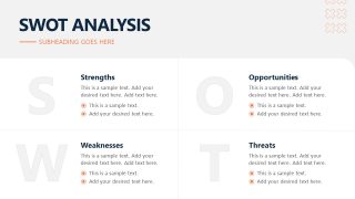 Organic Business PPT Deck for SWOT Presentation 