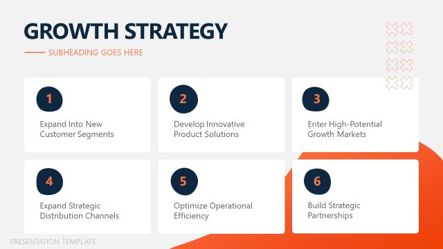 Editable Growth Strategy Diagram Slide