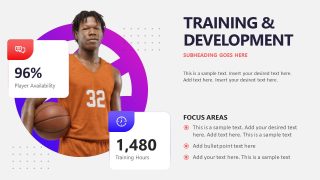 Basketball Sport Template for Presentation 
