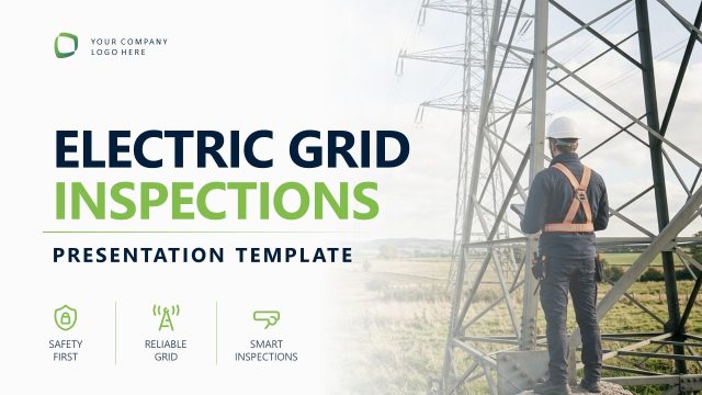 Electric Grid Inspections PPT Template Slide