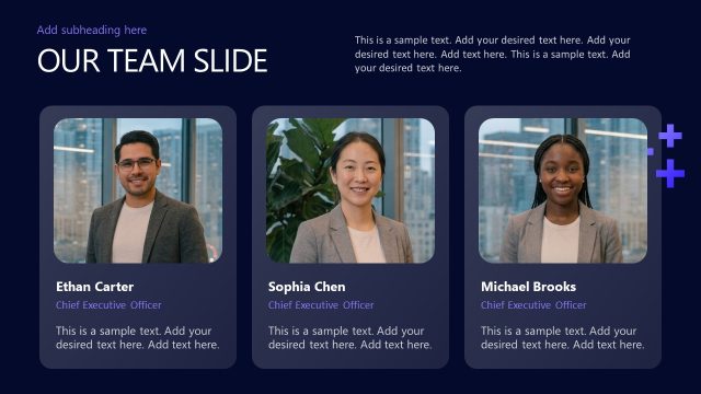 SaaS Company Presentation Slide Template