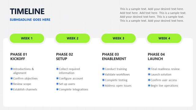 Timeline Slide for PowerPoint – Client Onboarding PPT Template
