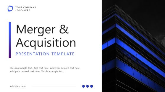 Cover Slide Merger and Acquisition PPT Template
