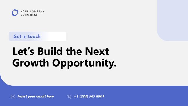 Growth Opportunity Business Development Closing Slide