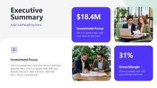 Investment Summary - Abstract Company Template for PowerPoint