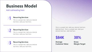 Revenue Model - Abstract Company PPT Layout