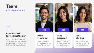 Team Profiles - Abstract Company PPT Presentation