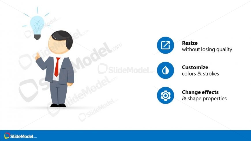 PowerPoint Lightbulb Mike Template