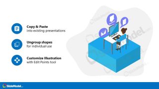 Slide of Isometric Layout for Working from Home