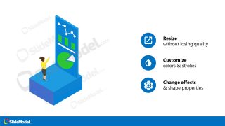 PowerPoint Dashboard Template Isometric Design