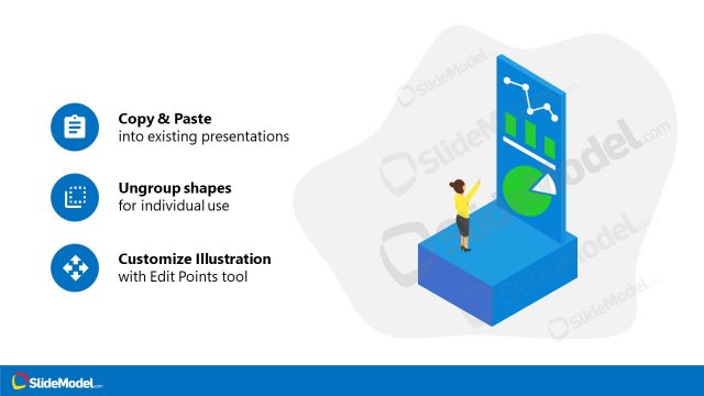 Woman Dashboard PowerPoint Executive Illustration