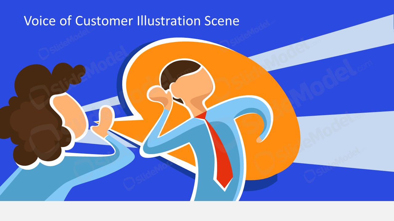 Voice Of Customer Cartoon Illustration Powerpoint - Slidemodel