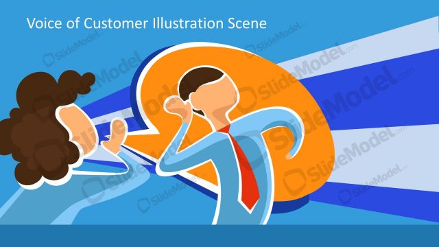 PowerPoint Voice of Customer Illustration Scene