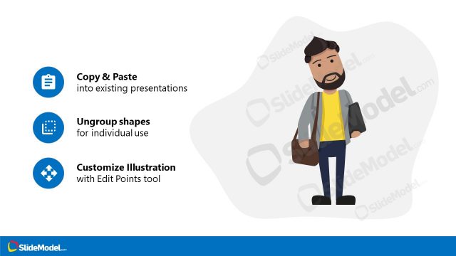 PowerPoint Cartoon Character Millennial Male