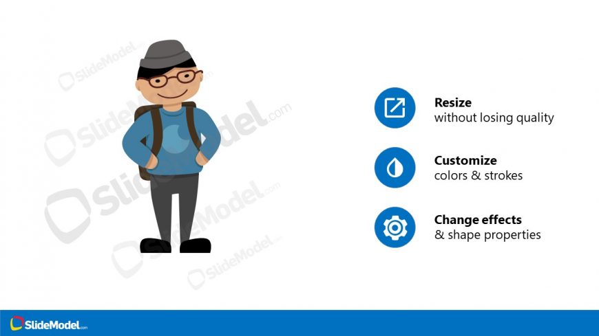 PPT Asian Student Avatar Template
