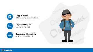 Asian Entrepreneur Template Cartoon Avatar