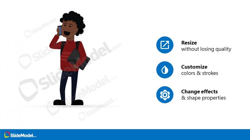 Presentation of African American Cartoon Character