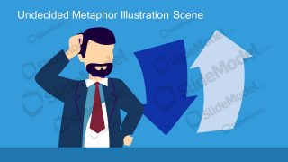 Male Cartoon Undecided Metaphor Template 