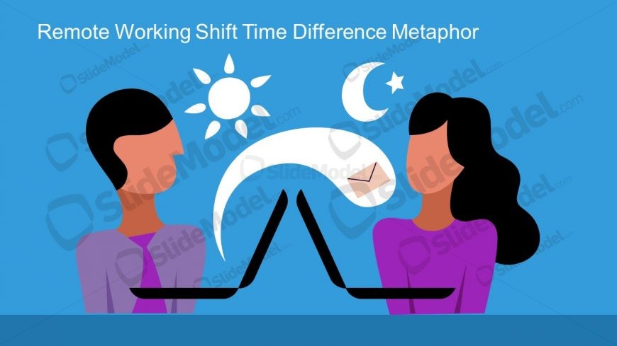 PowerPoint Remote Working Metaphor Template