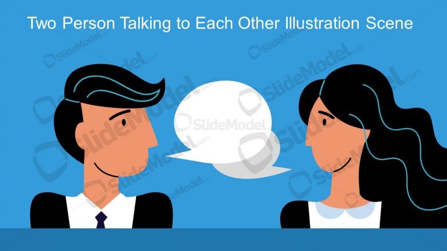 PowerPoint Male and Female Communication Metaphor