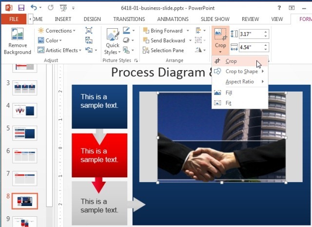 crop to shape in powerpoint for mac