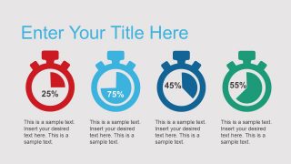 Infographic Shape of Stopwatch Template