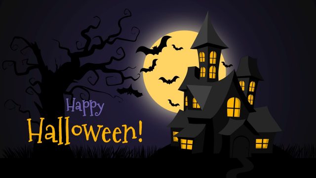 Scary Halloween Background Design Template