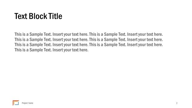 Project Content Slide Deck PPT